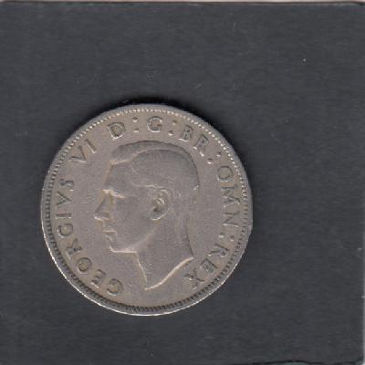 Beschrijving: 2 Shillings  GEORGIUS VI  